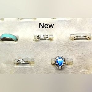 Rings 5 Piece Set Sizes 4 to 6.5 New with tags